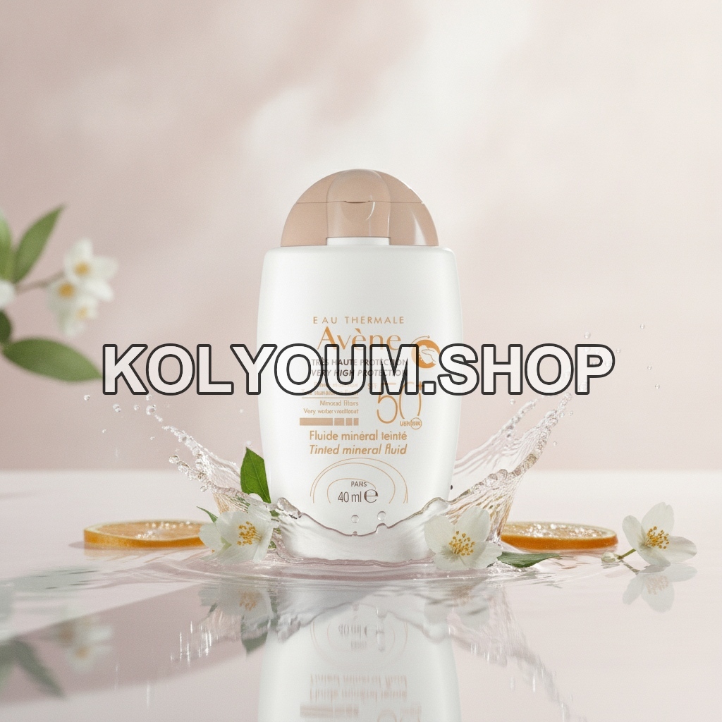 Avène Fluide Minéral Teinté SPF 50+ - Très Haute Protection Solaire Peaux Sensibles 40ml