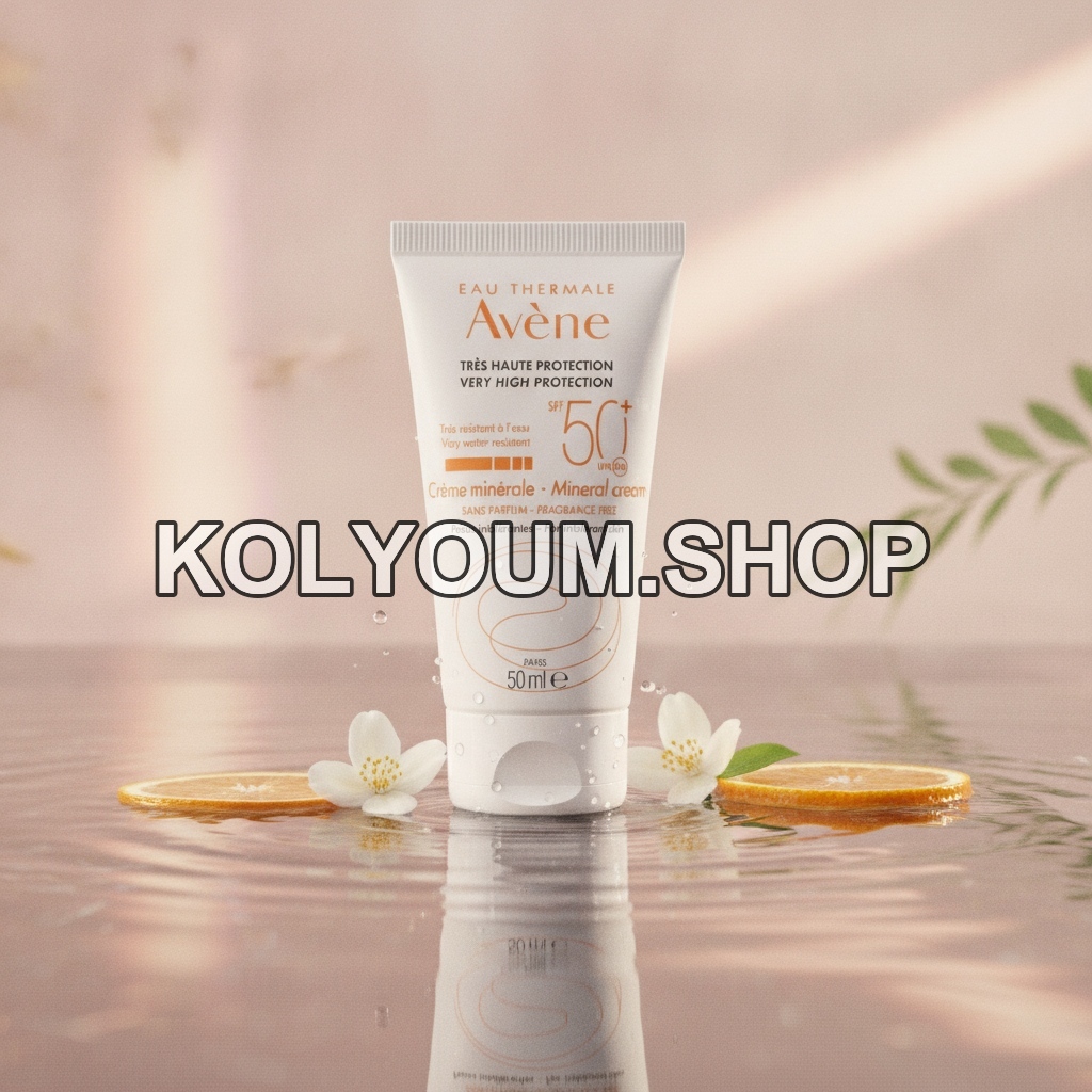 Avène Crème Solaire Minérale SPF 50+ - Très Haute Protection Peaux Intolérantes 50ml