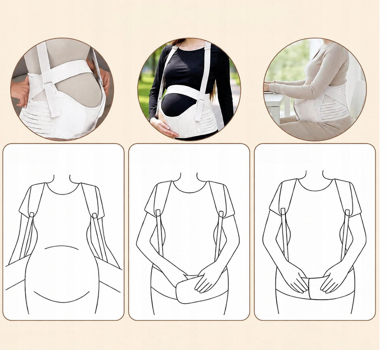 Ceinture de Grossesse Réglable